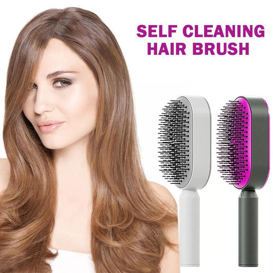 self cleaning hairbrush