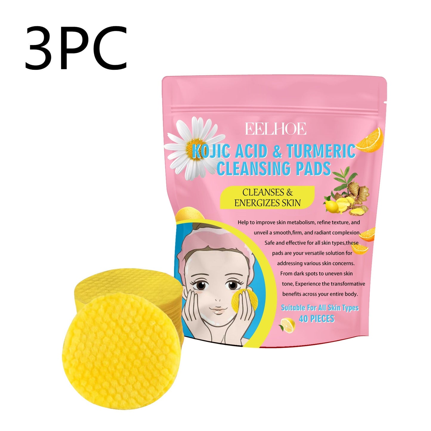 Kojic Acid & Turmeric Cleansing Pads